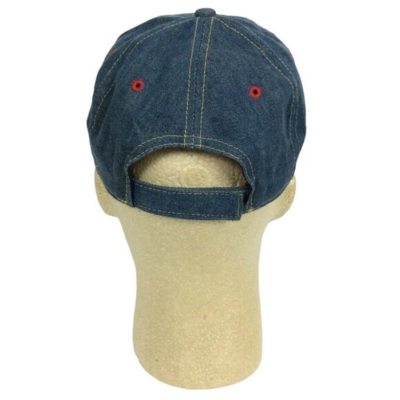 Disney Mickey Mouse Patch Denim Baseball Cap Hat Adjustable Strap - Picture 3 of 8